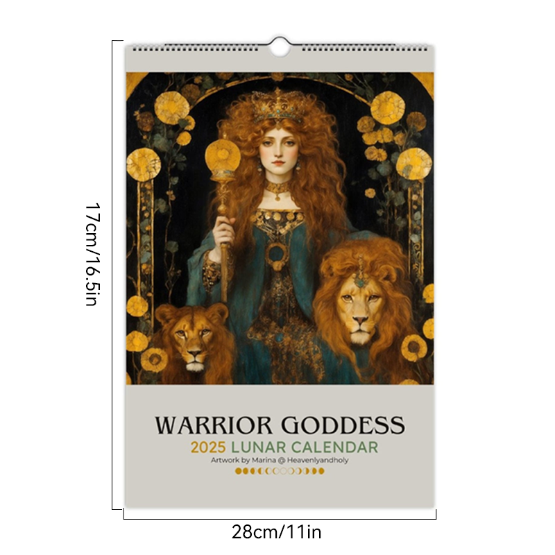 Warrior Goddess 2025 Moon Phase Calendar