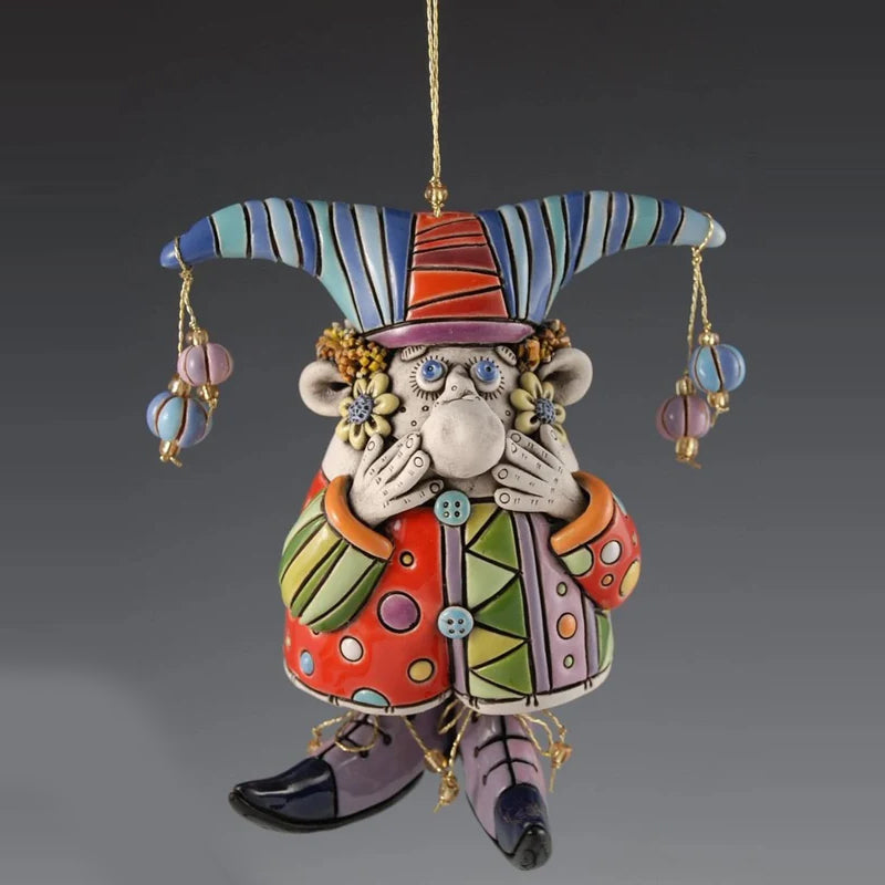 Colorful Jester Bell Ornaments