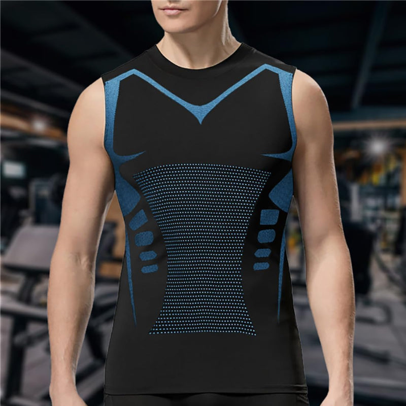 Men's Quick-Dry Sleeveless Sports Compression Tank Top