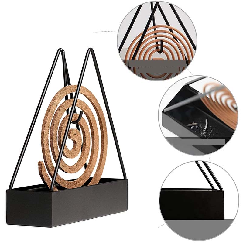 Iron triangular mosquito coil rack