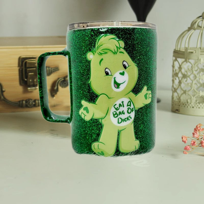 Bear Glitter Stainless Steel Mug