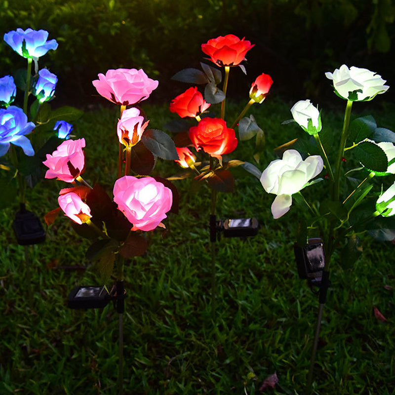 5 LED Solar Rose Flower Light