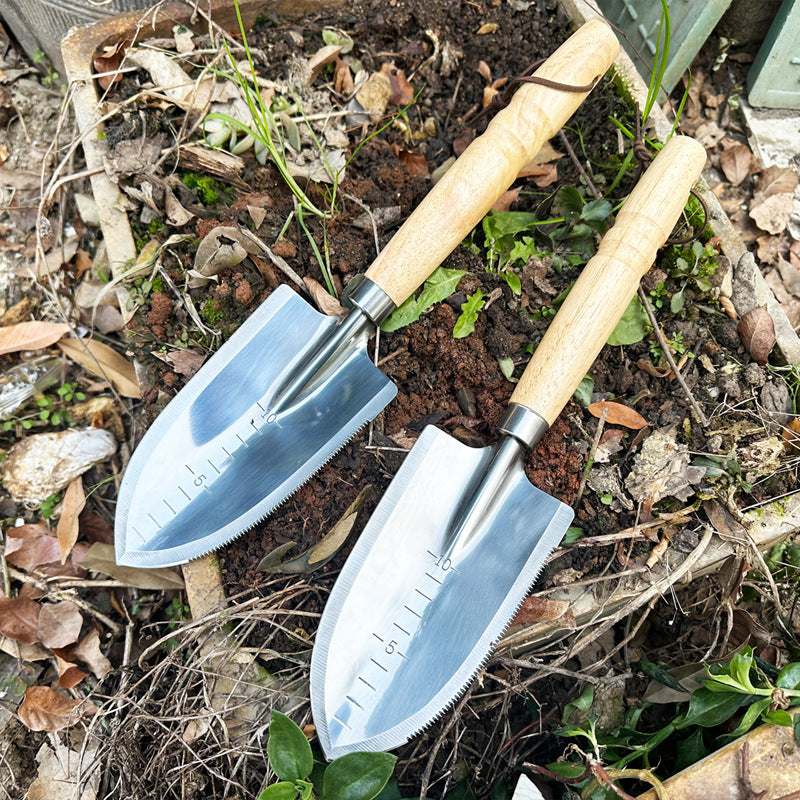 Stainless Garden Serrated Planting Trowel