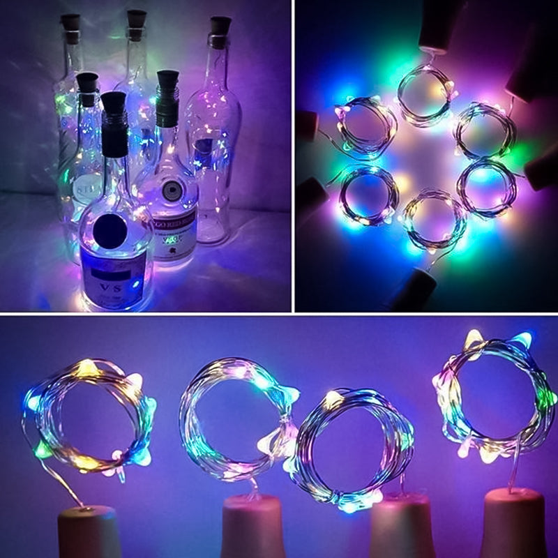 LED bottle light cork night light DIY deco gift