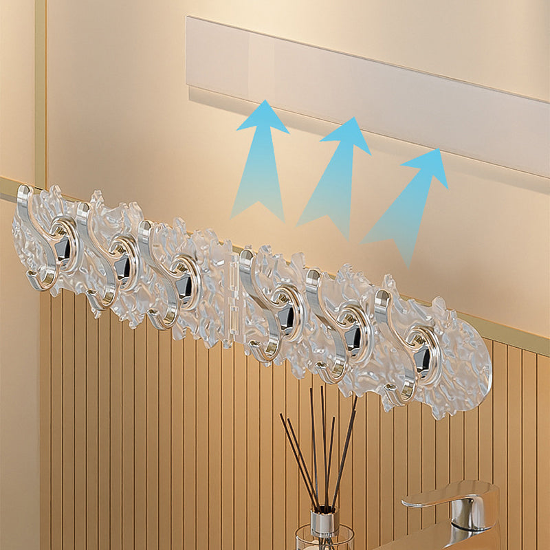 90° Foldable Sticky 6-Hook Hanging Rack