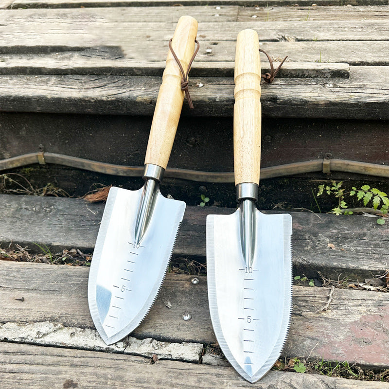 Stainless Garden Serrated Planting Trowel