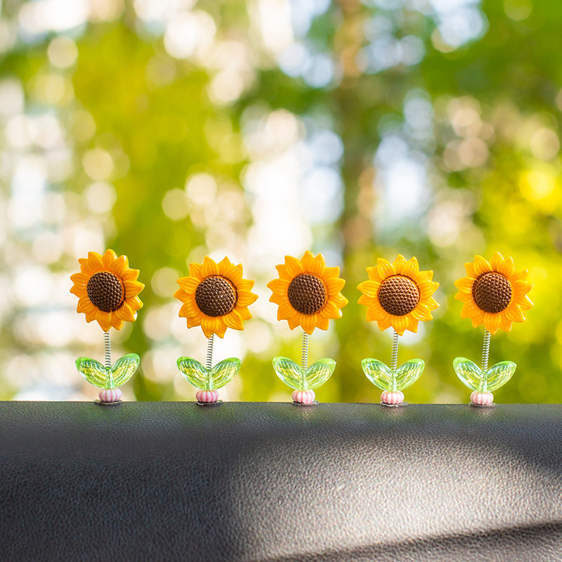 Cute Sunflower Car Ornament