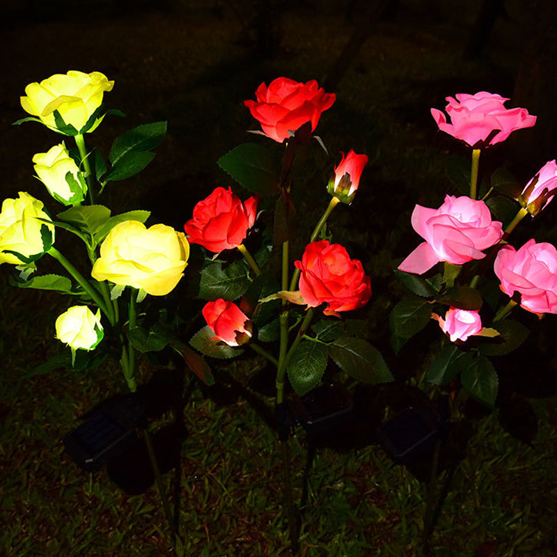 5 LED Solar Rose Flower Light