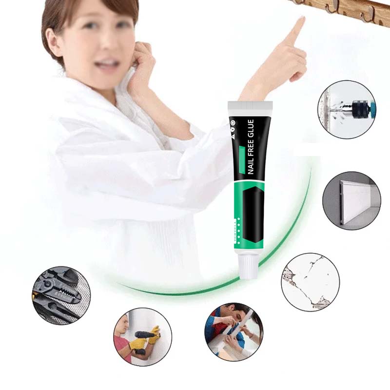 Strong adhesion waterproof nail-free adhesive