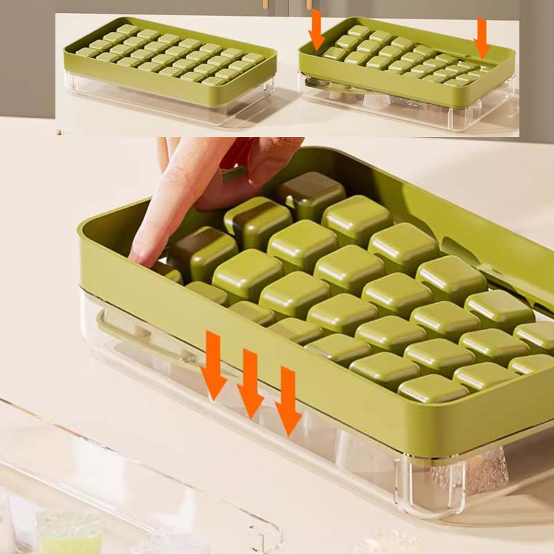 No Dirty Hands Pressing Ice Lattice Molds
