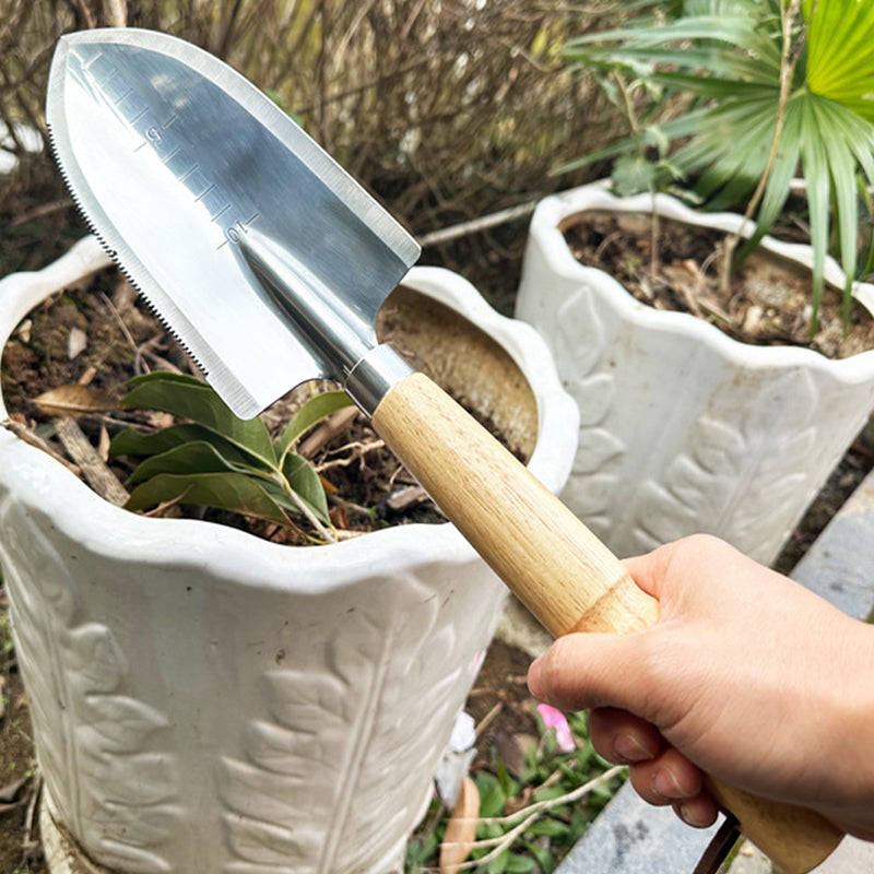 Stainless Garden Serrated Planting Trowel