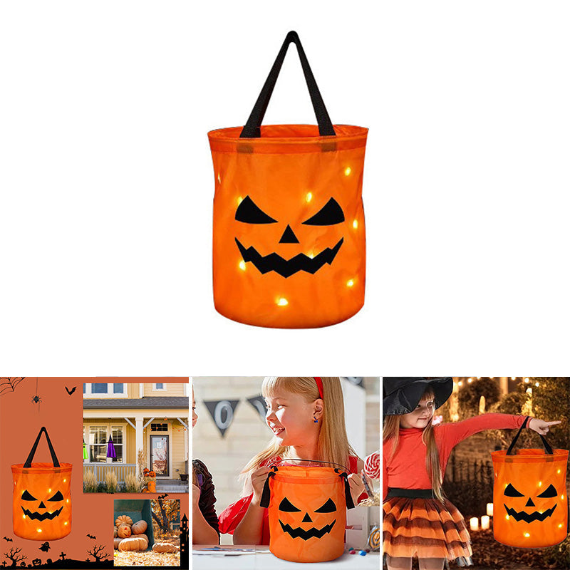 Personalized Glowing Pumpkin Tote