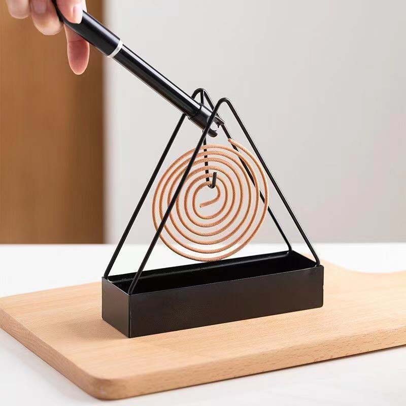 Iron triangular mosquito coil rack