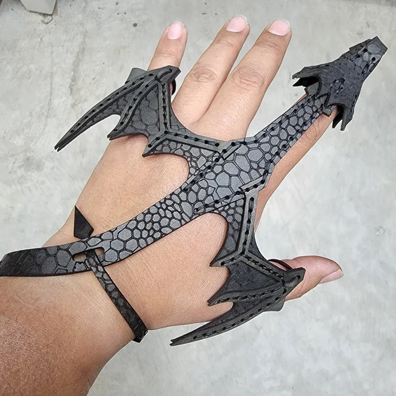 Leather Hand Dragon Cuff