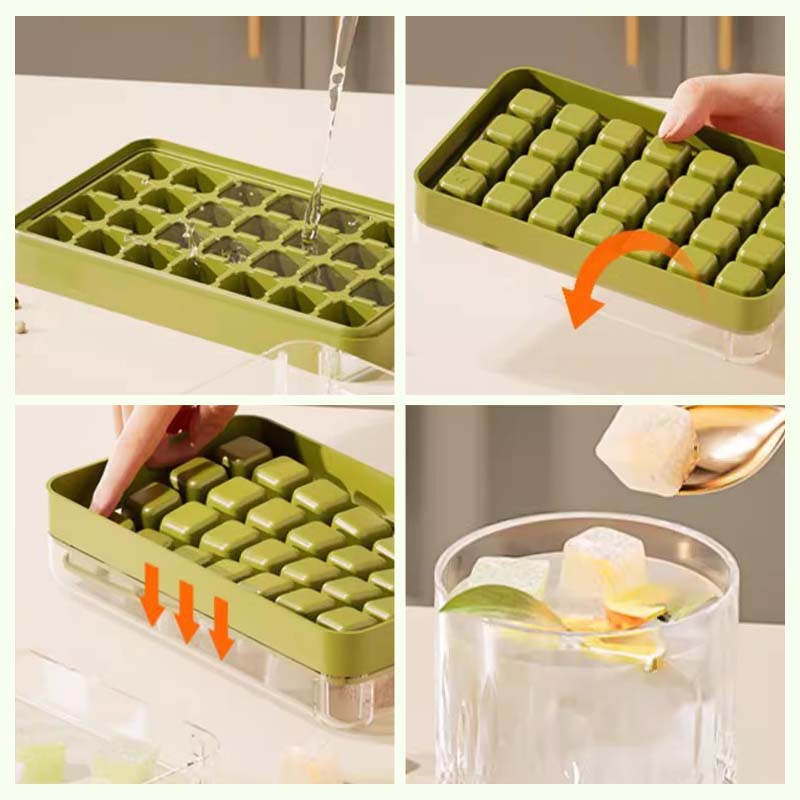 No Dirty Hands Pressing Ice Lattice Molds