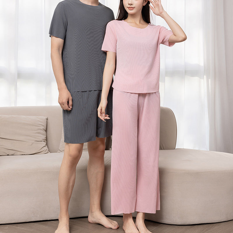 Soft Comfortable Short Sleeve 2-Piece pajamas