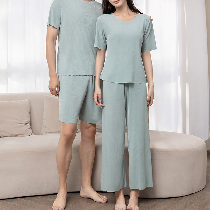 Soft Comfortable Short Sleeve 2-Piece pajamas