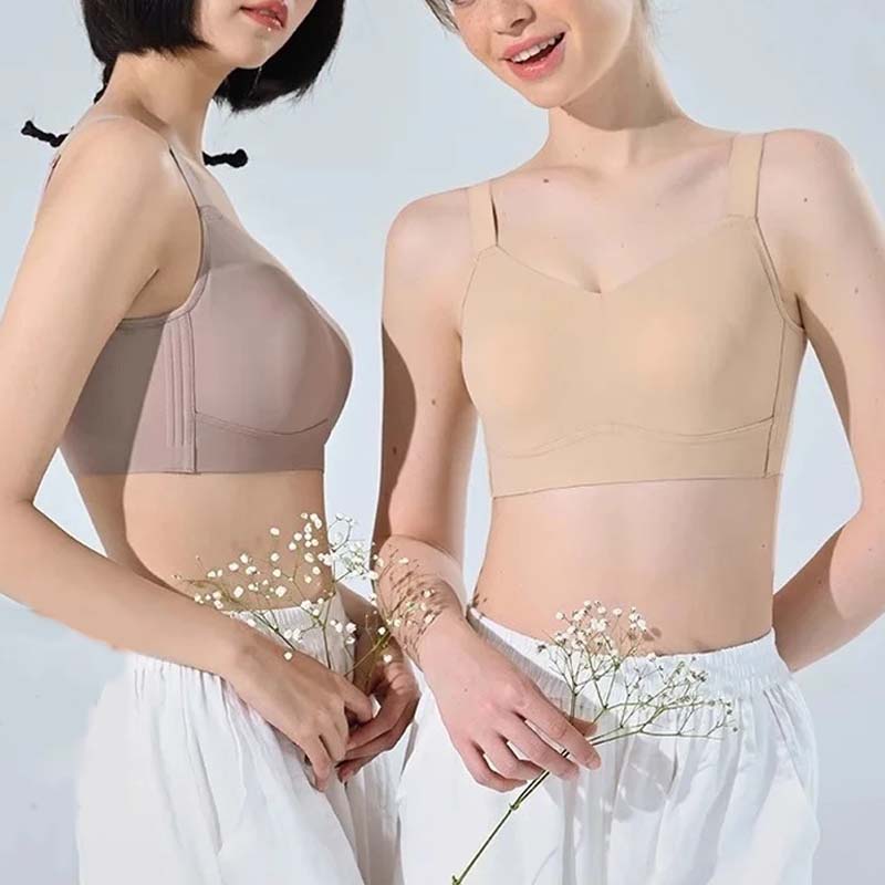 Anti-sagging large breast support bra