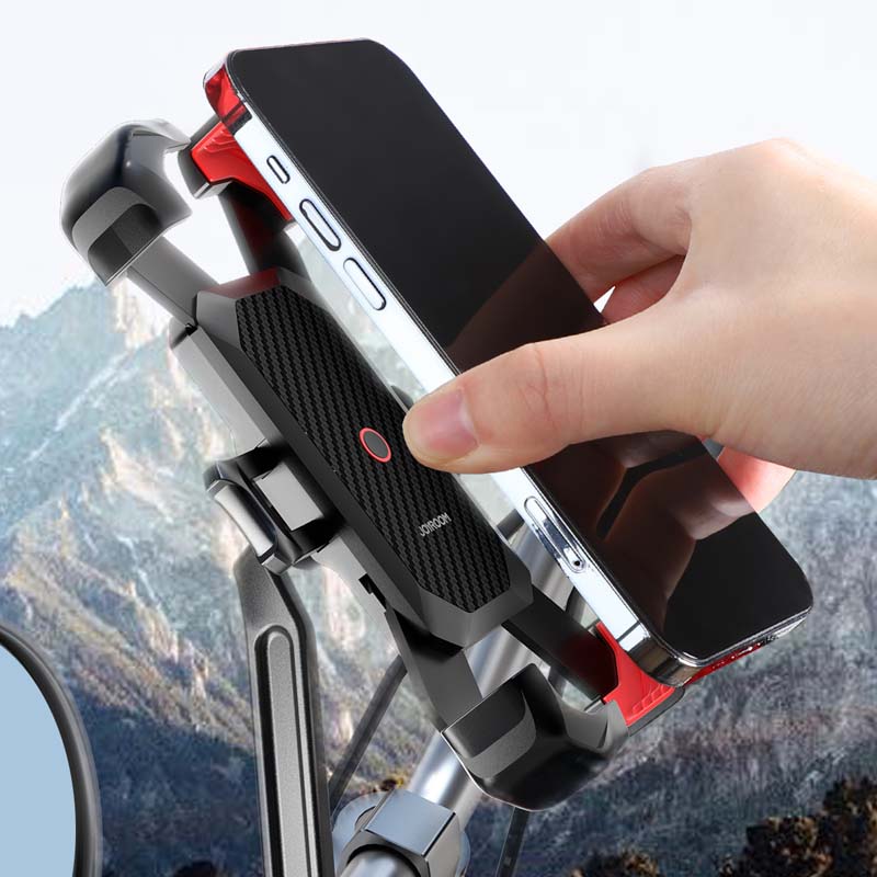 Universal bike phone holder with 360° view