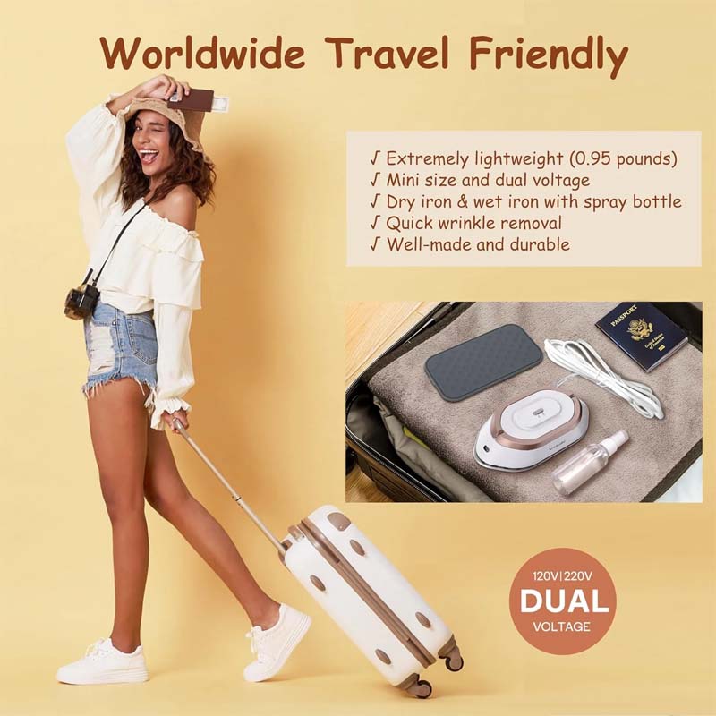 Travel Iron with Dual Voltage