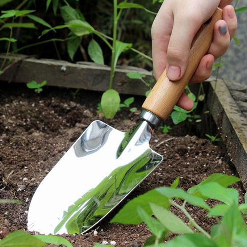 Stainless Garden Serrated Planting Trowel