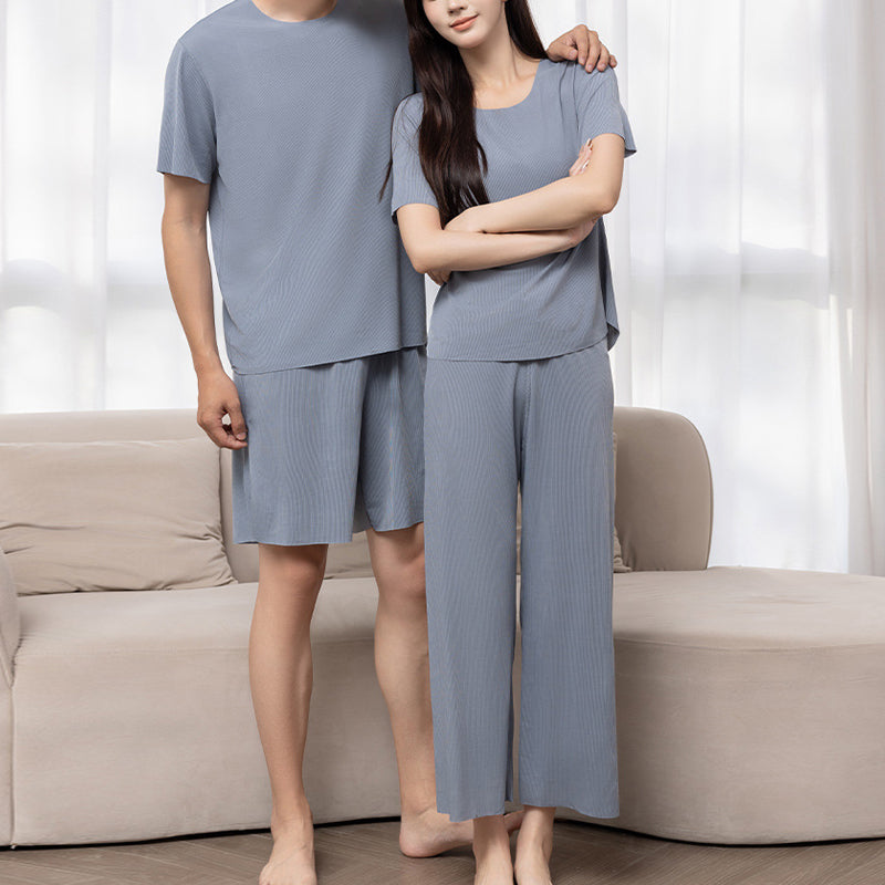 Soft Comfortable Short Sleeve 2-Piece pajamas