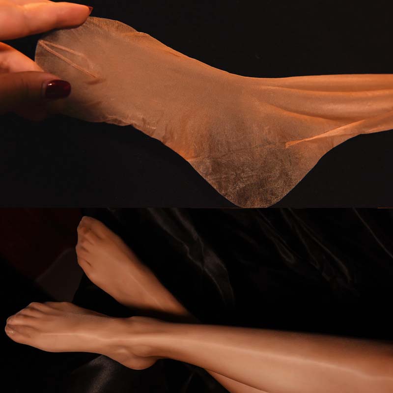 Oiled 1D Ultra-thin Sexy Pearlescent Stockings