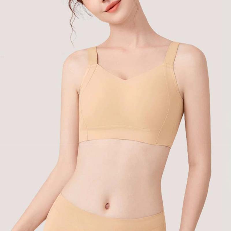 Anti-sagging large breast support bra