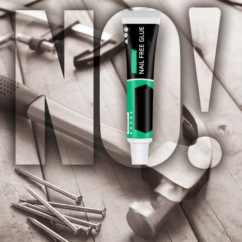 Strong adhesion waterproof nail-free adhesive