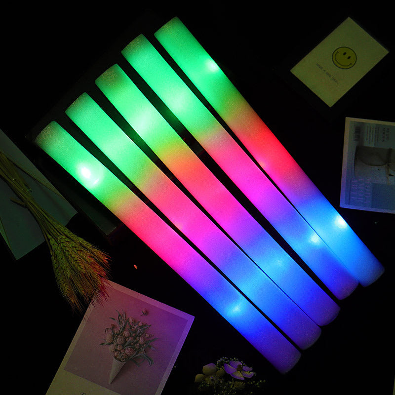 LED Colorful Luminous Sponge Fluorescent Stick