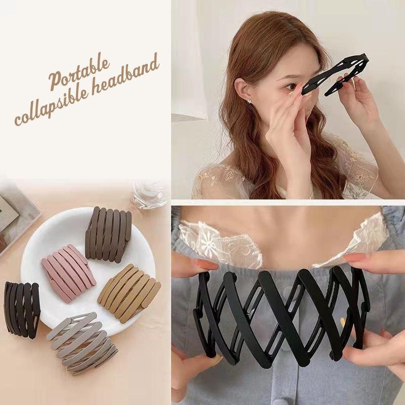 Portable Telescopic Hair Bands for Women's Hair