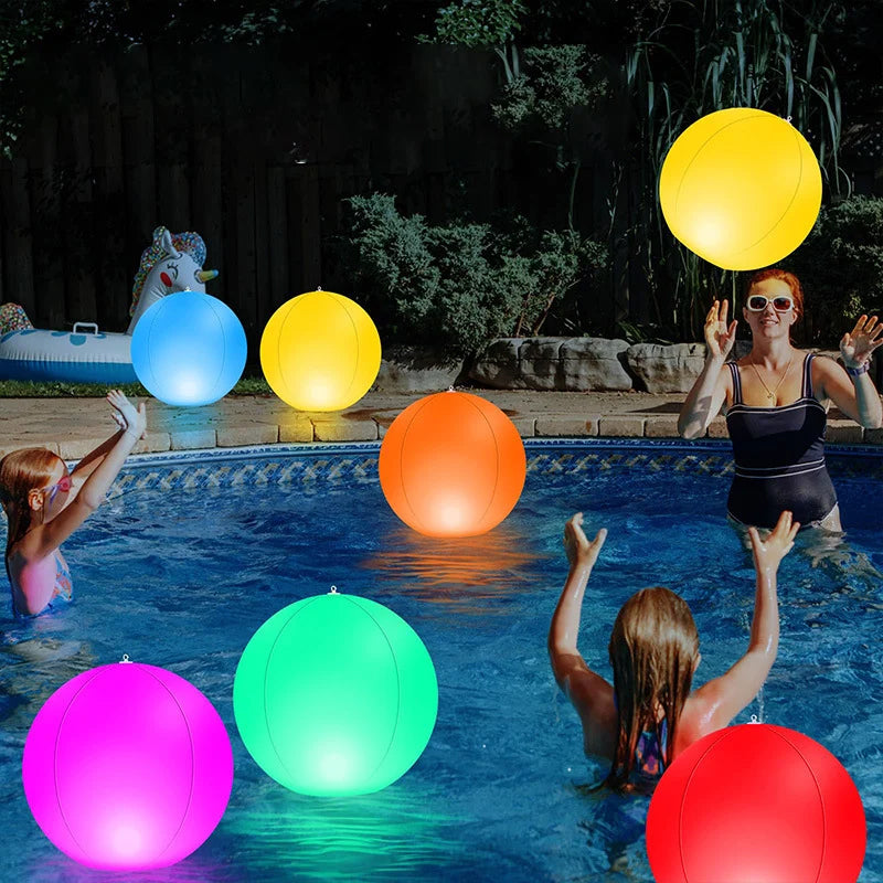 Pool Decoration LED Light 16 Colors Luminous Beach Ball