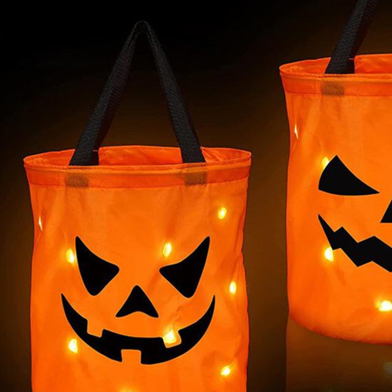 Personalized Glowing Pumpkin Tote