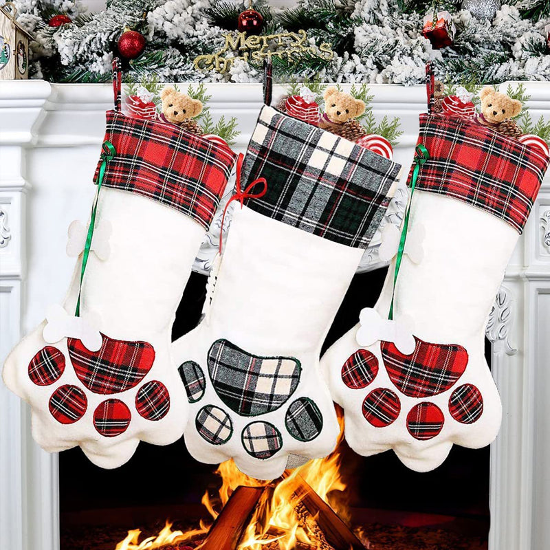 Plaid Christmas Socks