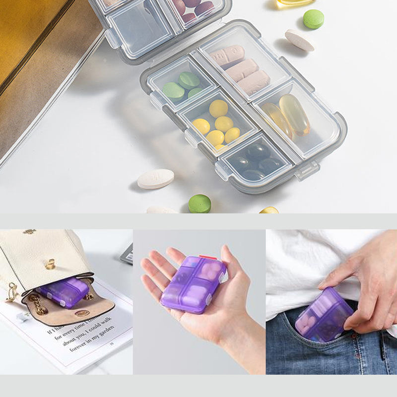 Travel Pill Organizer Box (161 Labels for Customization)