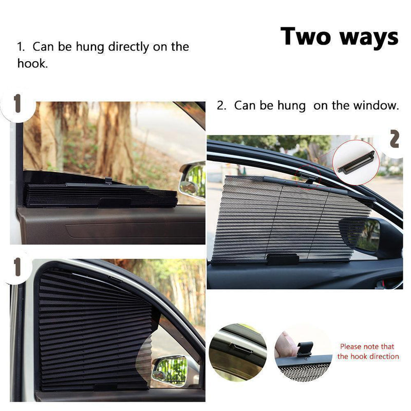 Car Window Sun Shade Curtain With 3M Adhesive