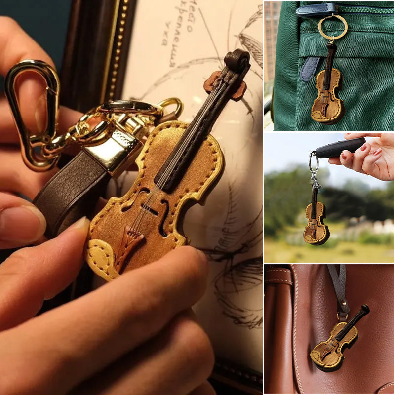 Violin Pendant Keychain Christmas Ornament