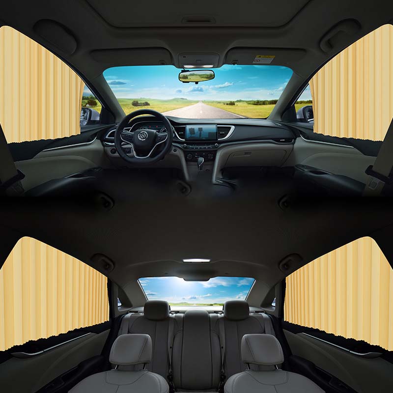 Magnetic Car Sunshade Curtains (2/4 PCs)