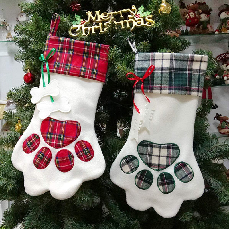 Plaid Christmas Socks