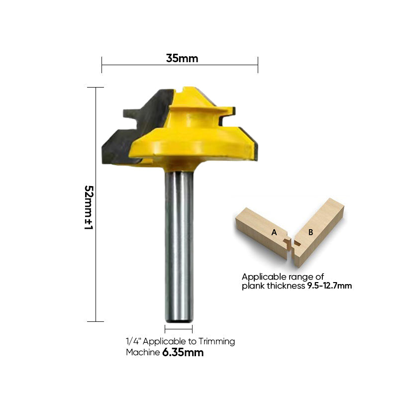 Router Bit 45 Degree Glue Joint Lock Miter