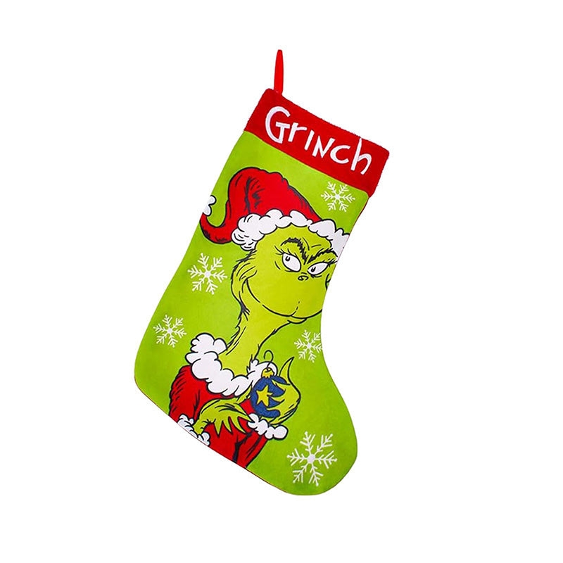 Green Christmas Stockings Christmas Decorations