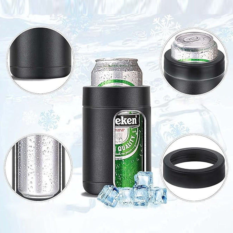 Beer Bottle and Can Cooler with Beer Opener