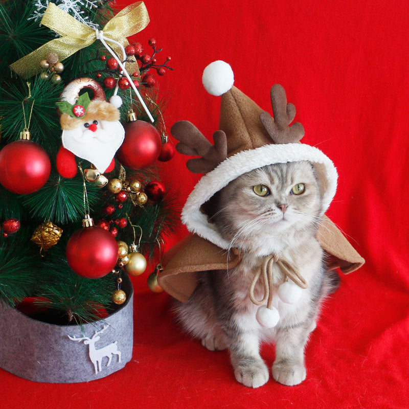 Pet Christmas Hooded Cape