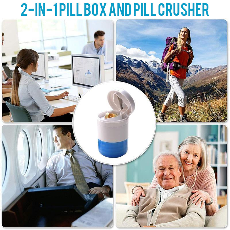 4 In 1 Portable Round Tablet Pill Pulverizer