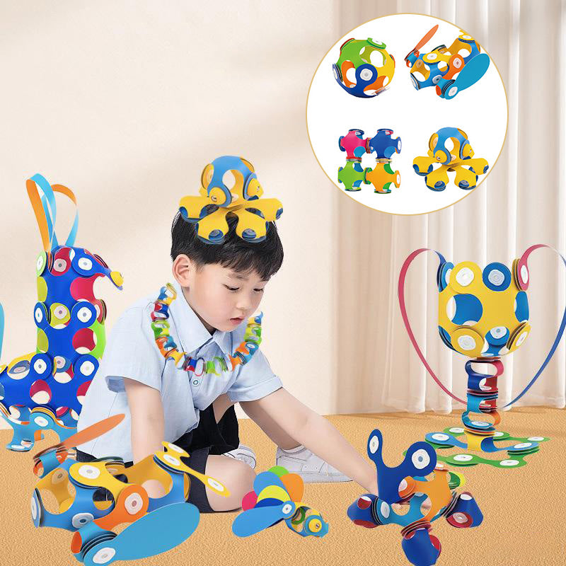 DIY splicing soft magnetic building blocks set