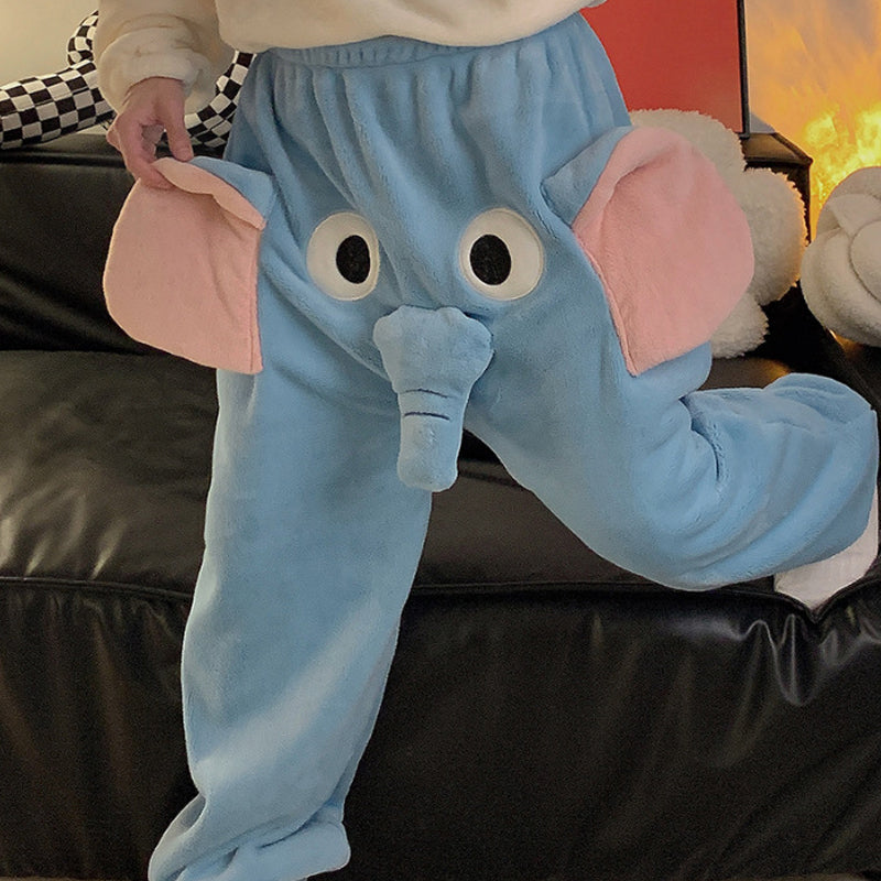 Funny elephant loungewear pants