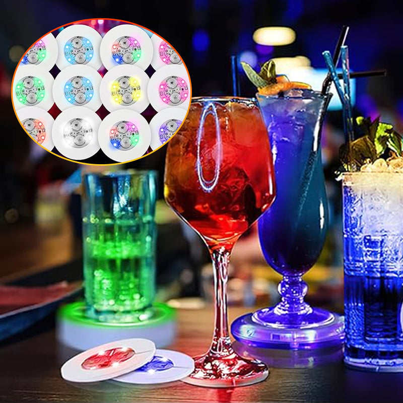 LED Luminous Bottle Stickers and Coasters