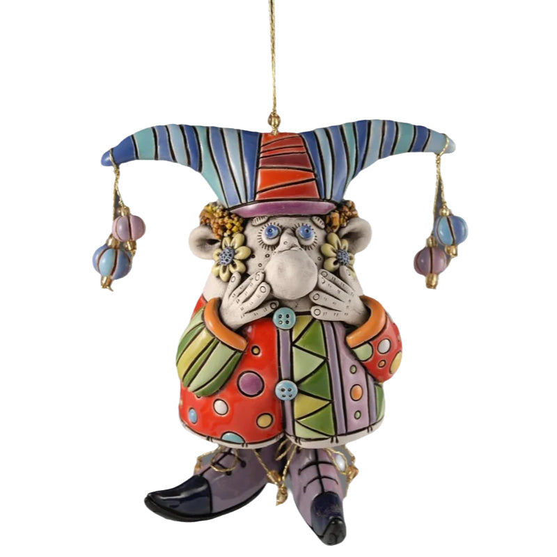 Colorful Jester Bell Ornaments