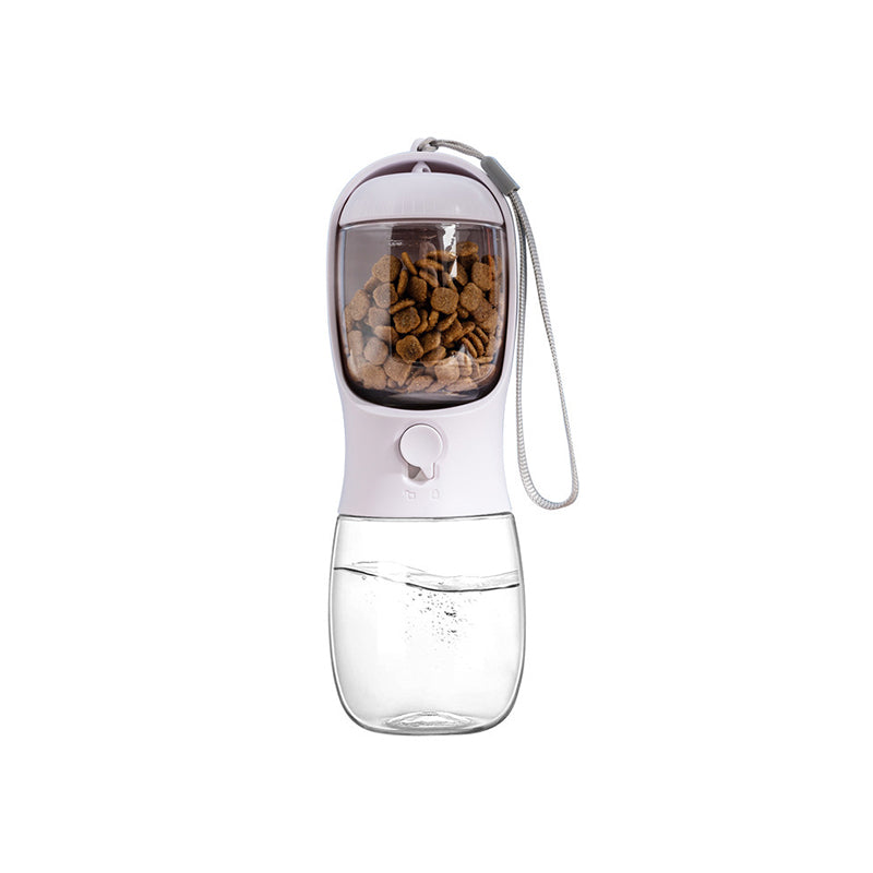 2 In 1 Portable Water Bottle Food Feeder