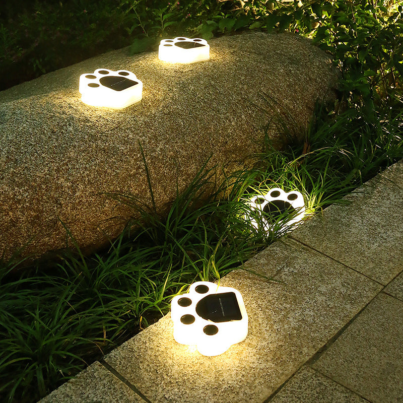 Solar bear paw lamp